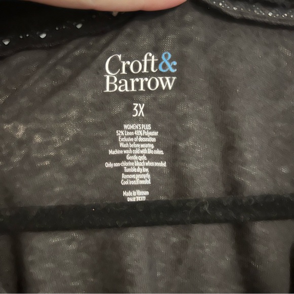 Croft & Barrow Drop Sleeve Shirt - Picture 2 of 4